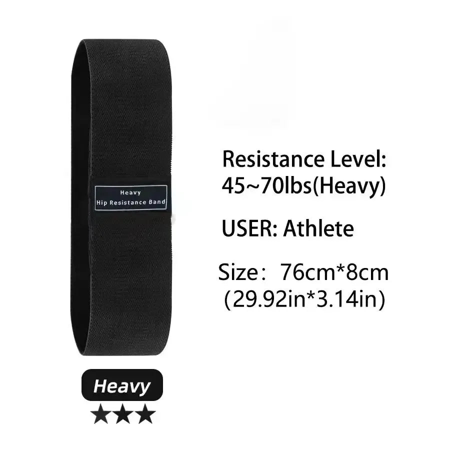 GlowFit Fabric Resistance Bands – Glute & Thigh Workout Bands for Squats, Yoga & Home Fitness (3 Levels)