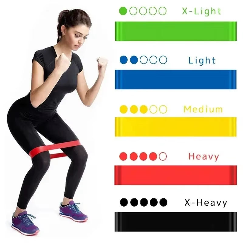 1/3/6Pcs Yoga Resistance Rubber Bands Bodybuilding Elastic Bands Pilates Exercise Workout Bands Expander Belt Fitness Equipment