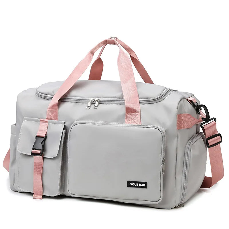 GlowFit Sports & Travel Gym Bag – Large Capacity Dry/Wet Separation Duffel for Men & Women