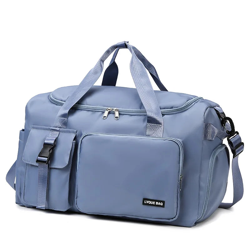 GlowFit Sports & Travel Gym Bag – Large Capacity Dry/Wet Separation Duffel for Men & Women