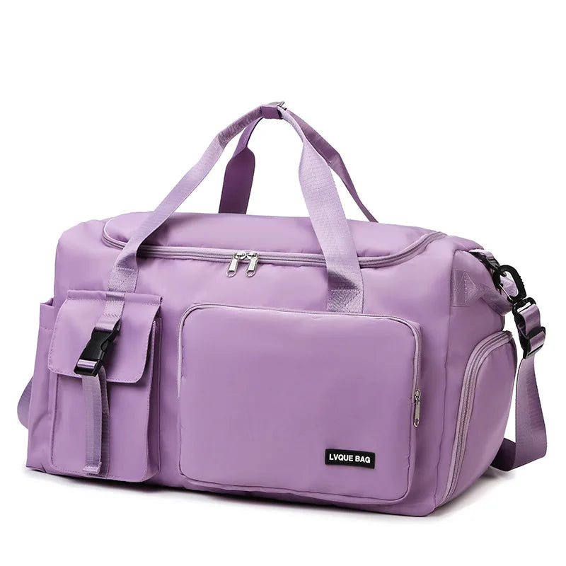 GlowFit Sports & Travel Gym Bag – Large Capacity Dry/Wet Separation Duffel for Men & Women