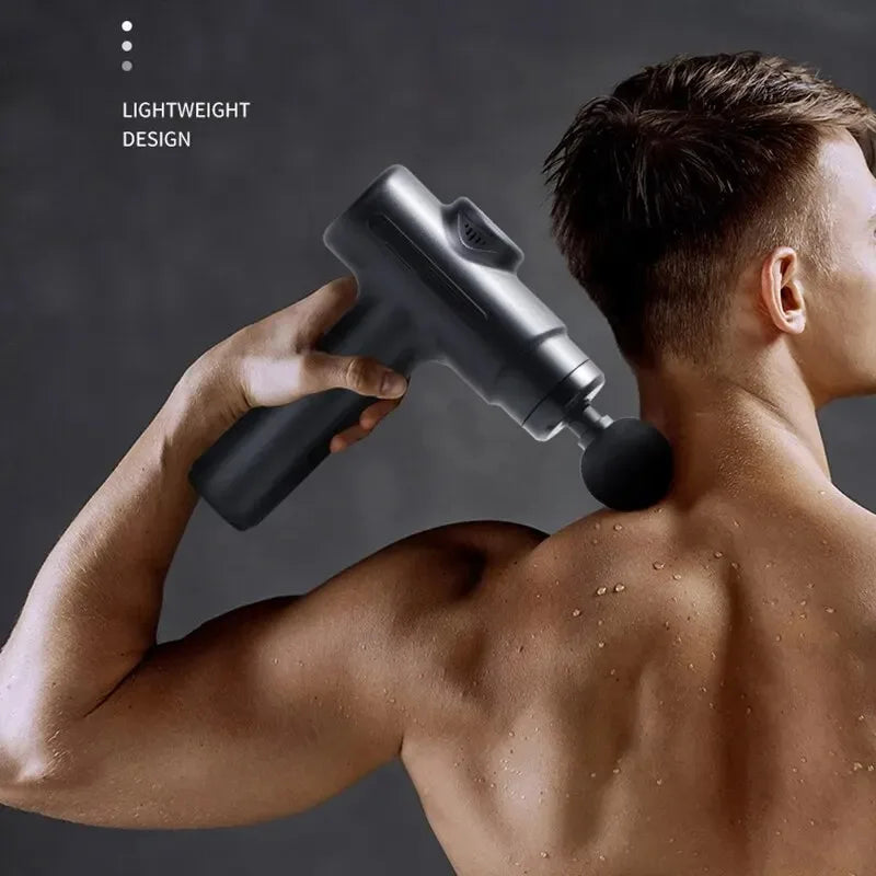 Electric Massage Gun – Deep Tissue Muscle Massager with 8 Attachments for Back, Arms, Legs & Recovery