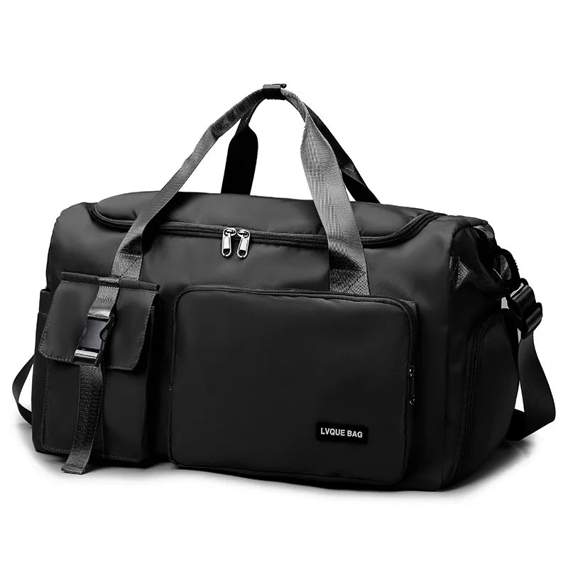 GlowFit Sports & Travel Gym Bag – Large Capacity Dry/Wet Separation Duffel for Men & Women