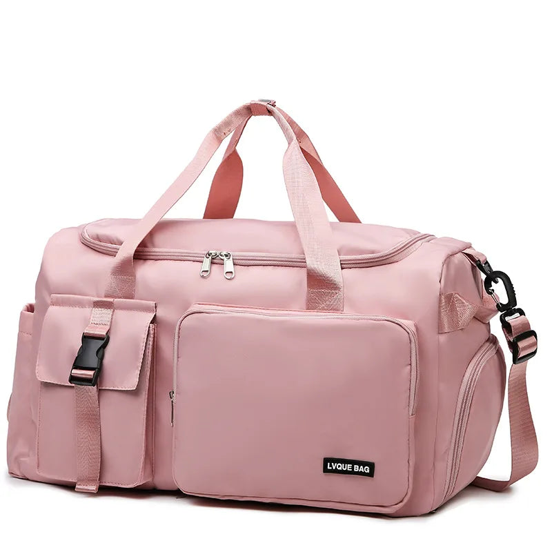 GlowFit Sports & Travel Gym Bag – Large Capacity Dry/Wet Separation Duffel for Men & Women