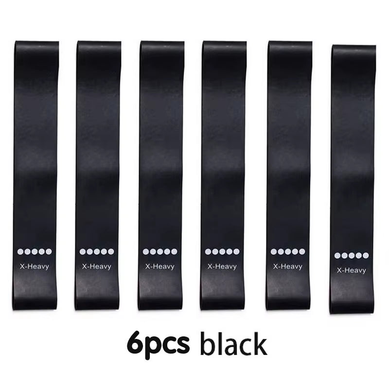 1/3/6Pcs Yoga Resistance Rubber Bands Bodybuilding Elastic Bands Pilates Exercise Workout Bands Expander Belt Fitness Equipment