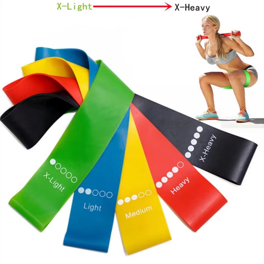 1/3/6Pcs Yoga Resistance Rubber Bands Bodybuilding Elastic Bands Pilates Exercise Workout Bands Expander Belt Fitness Equipment