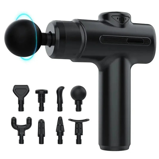Electric Massage Gun – Deep Tissue Muscle Massager with 8 Attachments for Back, Arms, Legs & Recovery